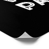 Waar het feestje bij Funny Party Cat Pun Dark BG Poster (Hoek)