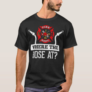 Waar het gat in de Funny Firefighter Fireman T-shirt