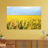 Waar het graan danst met de wind - Wilde natuur Canvas Afdruk (Insitu (Woonkamer))