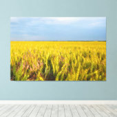 Waar het graan danst met de wind - Wilde natuur Canvas Afdruk (Insitu (Houten vloer))