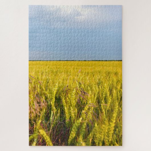 Waar het graan danst met de wind - Wilde natuur Legpuzzel (Verticaal)