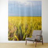 Waar het graan danst met de wind - Wilde natuur Wandkleed (In situ)