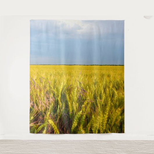 Waar het graan danst met de wind - Wilde natuur Wandkleed (Voorkant)