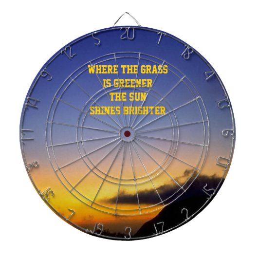 waar het gras groener is dartbord (Voorkant)