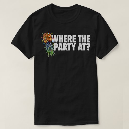 Waar het kerstfeest onderaan de ananas t-shirt (Design voorkant)