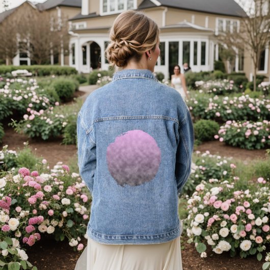 Waar het licht oplost denim jacket (Huwelijk Achterkant)