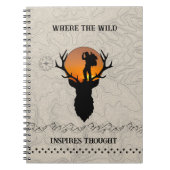 Waar het wild inspiratie geeft voor Thought Wilder Notitieboek (Voorkant)