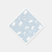 Waar het wilde Dingen Blauwe Floral Patroon Servet (Hoek)