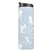 Waar het wilde Dingen Blauwe Floral Patroon Thermosbeker (Geroteerd rechts)