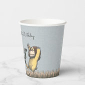 Waar het wilde dingen zijn 'Birthday Paper Cups' Papieren Bekers (Achterkant)