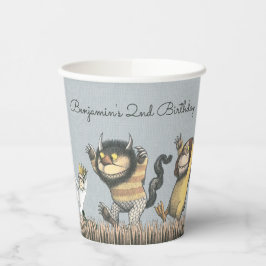 Waar het wilde dingen zijn 'Birthday Paper Cups' Papieren Bekers