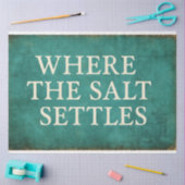 Waar het zout zich vestigt - Coastal Quote Decoupa Tissuepapier (Craft)