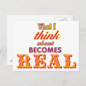 Waar ik aan denk wordt echt Briefkaart (Voorkant / Achterkant)