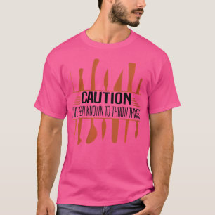 Waar ik bekend om ben dingen te gooien aardewerk k t-shirt