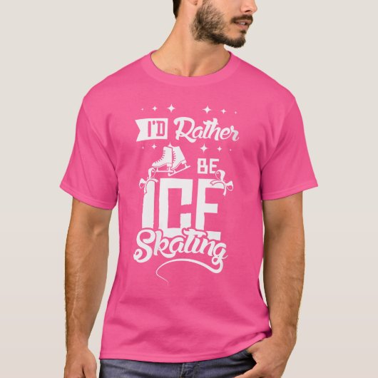 Waar ik liever schaats t-shirt (Voorkant)