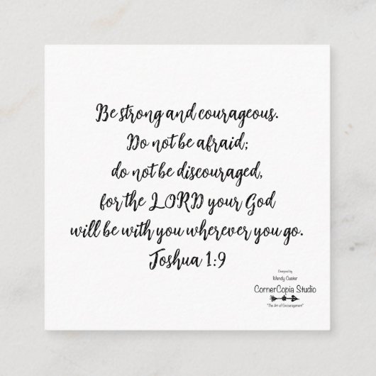 Waar ik ook ga Kaart (Achterkant)