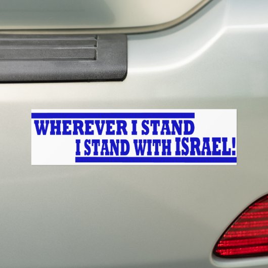Waar ik ook sta, BUMPER Bumpersticker (Op auto)