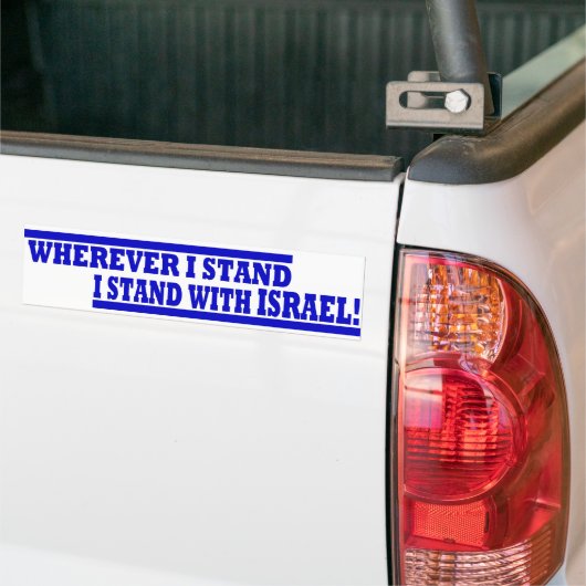Waar ik ook sta, BUMPER Bumpersticker (Op Truck)