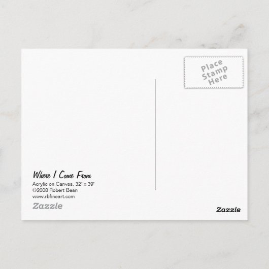 Waar ik uit Briefkaart kom (Achterkant)