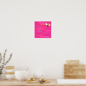 Waar ik van hou. . . Poster voor meisjes (Keuken)