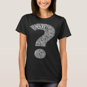 Waar ik vraag bij Mark Punctuation School Puzz T-shirt
