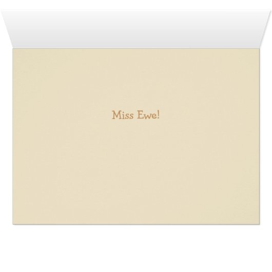 Waar in de kudde is Ewe geweest? (Binenzijde Horizontaal (Onderkant))