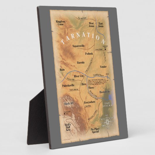 Waar in Tarnan? (Funny Map) Fotoplaat (Zijkant)