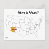 Waar is Arizona? Briefkaart (Voorkant)