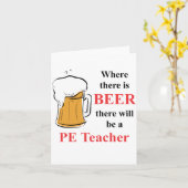 Waar is bier - PE Teacher Kaart (Gele Bloem)