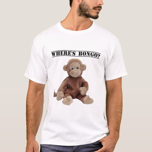 Waar is Bongo het Monkey T-shirt? T-shirt (Voorkant)