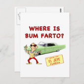 Waar is Bum Farto? Briefkaart (Voorkant / Achterkant)