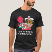 WAAR IS DE AFSTAND? | Beer Pizza PICKLEBALL T-shirt (Voorkant)