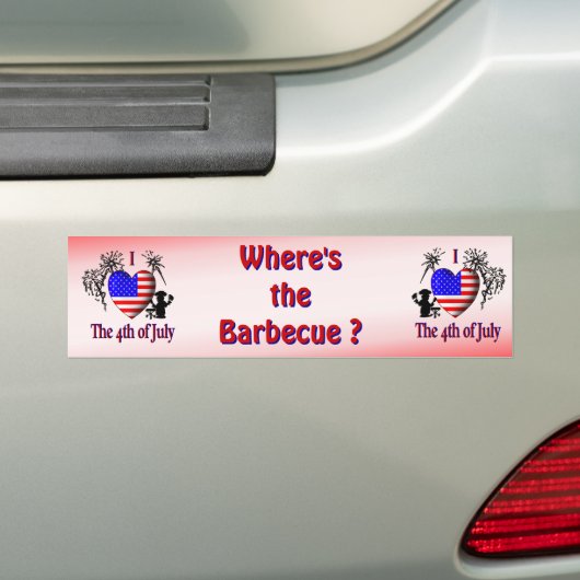 Waar is de Bar B Que Bumpersticker? Bumpersticker (Op auto)