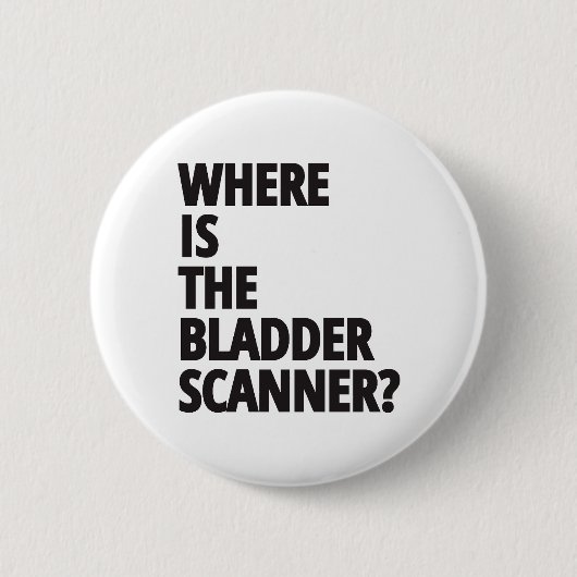 Waar is de bladerscanner? | Funny Medical Ronde Button 5,7 Cm (Voorkant)