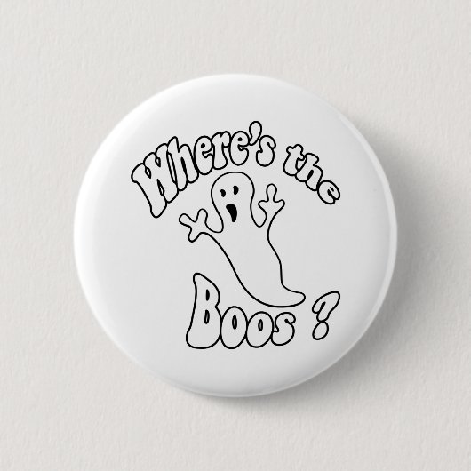 Waar is de Boos? Ronde Button 5,7 Cm (Voorkant)