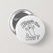 Waar is de Boos? Ronde Button 5,7 Cm (Voorkant /achterkant)