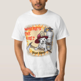Waar is de brand brandweerman t-shirt