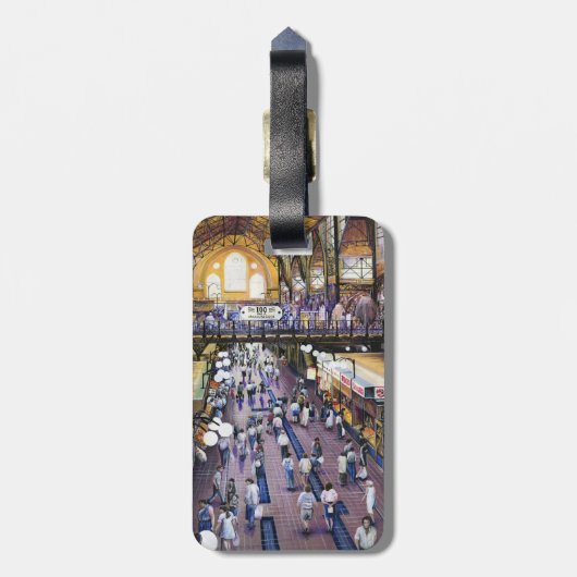 Waar is de dameskast, Boedapest? Bagagelabel (Achterkant verticaal)