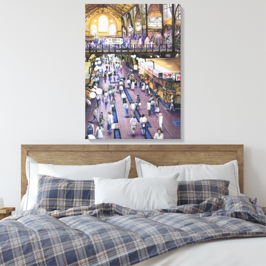 Waar is de dameskast? Boedapest Canvas Afdruk (Insitu (Slaapkamer))