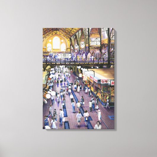 Waar is de dameskast? Boedapest Canvas Afdruk (Voorkant)