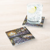 Waar is de dameskast? Boedapest Glazen Onderzetter (Schuin)