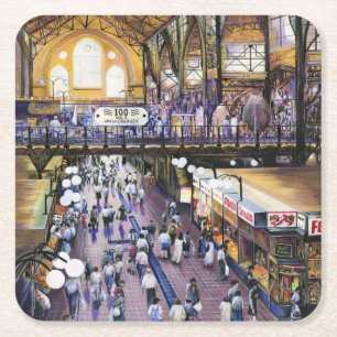 Waar is de dameskast? Boedapest Kartonnen Onderzetters