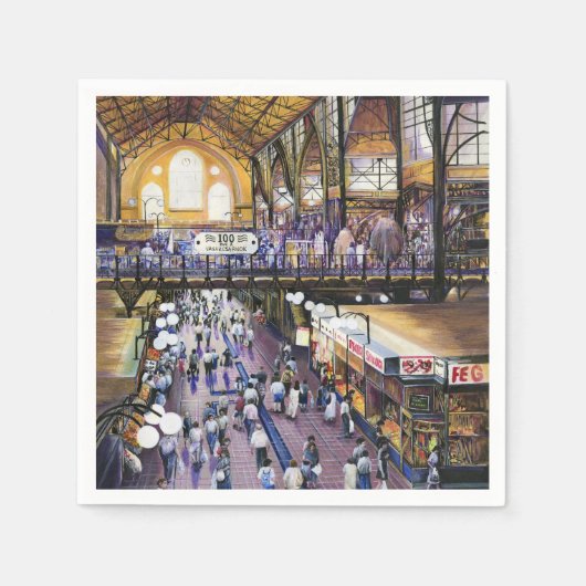 Waar is de dameskast? Boedapest Servetten (Voorkant)