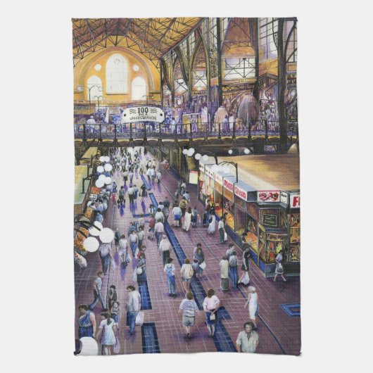 Waar is de dameskast? Boedapest Theedoek (Verticaal)