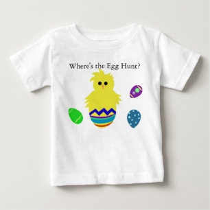 Waar is de eierjacht Kleurrijke kuikeneieren