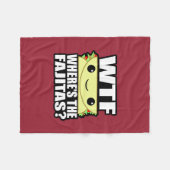 Waar is de Fajitas? Fleece Deken (Voorkant (Horizontaal))