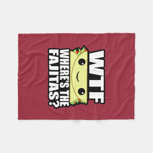 Waar is de Fajitas? Fleece Deken (Voorkant (Horizontaal))