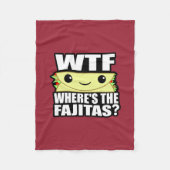 Waar is de Fajitas? Fleece Deken (Voorkant)