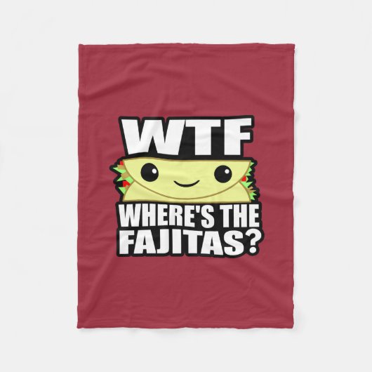 Waar is de Fajitas? Fleece Deken (Voorkant)