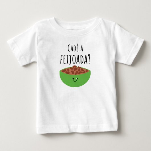 Waar is de feijoada? Braziliaans Baby T-shirt (Voorkant)